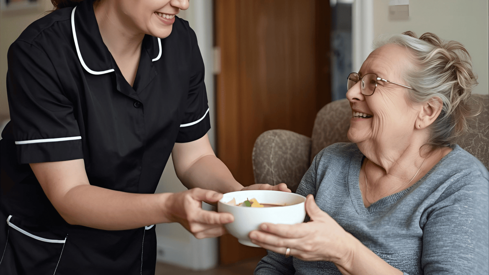 Carer supporting independence