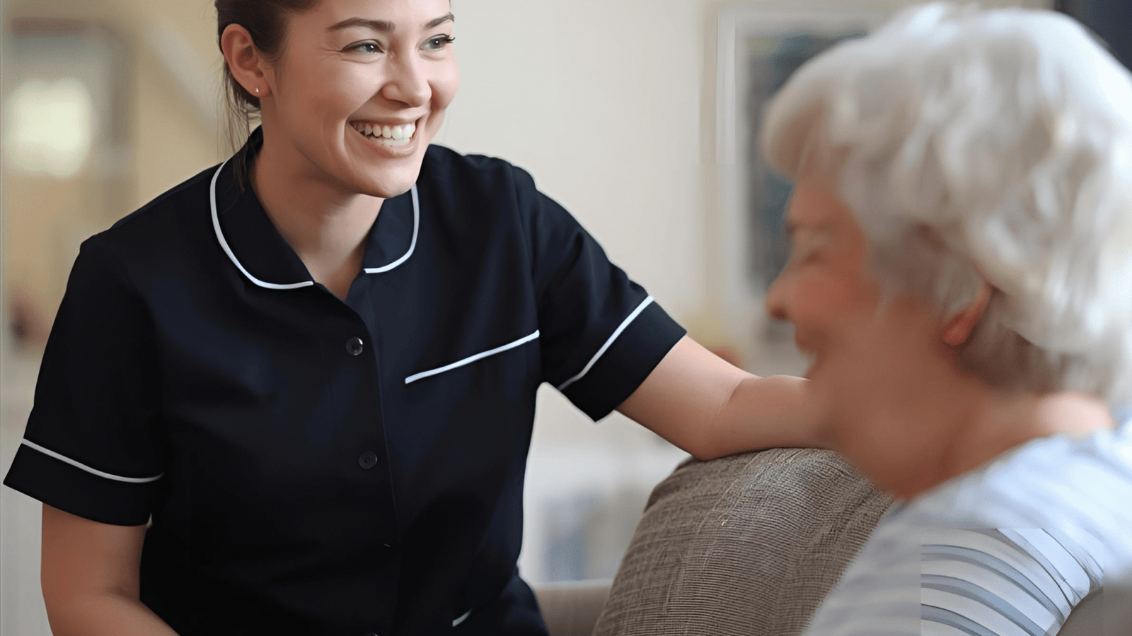 Nightingale carer supporting client